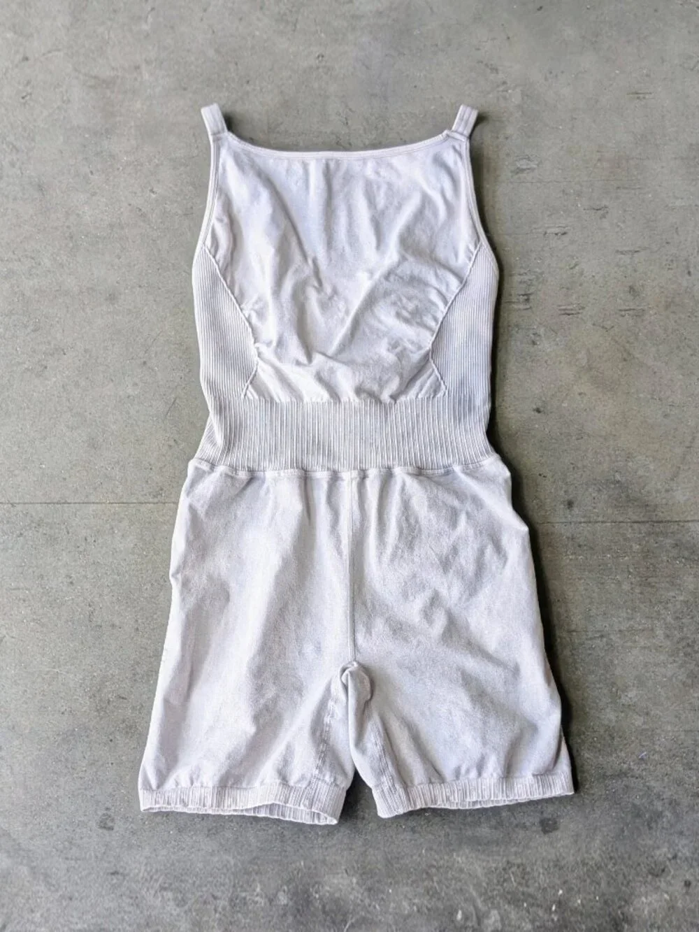 Free People Movement Good Karma High Neck Runsie in Ice Gray size M/L